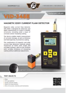Descrição do detector de falhas por correntes parasitas magnéticas VID-345