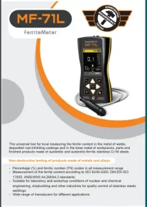 Descrição do ferriteMeter MF-71L