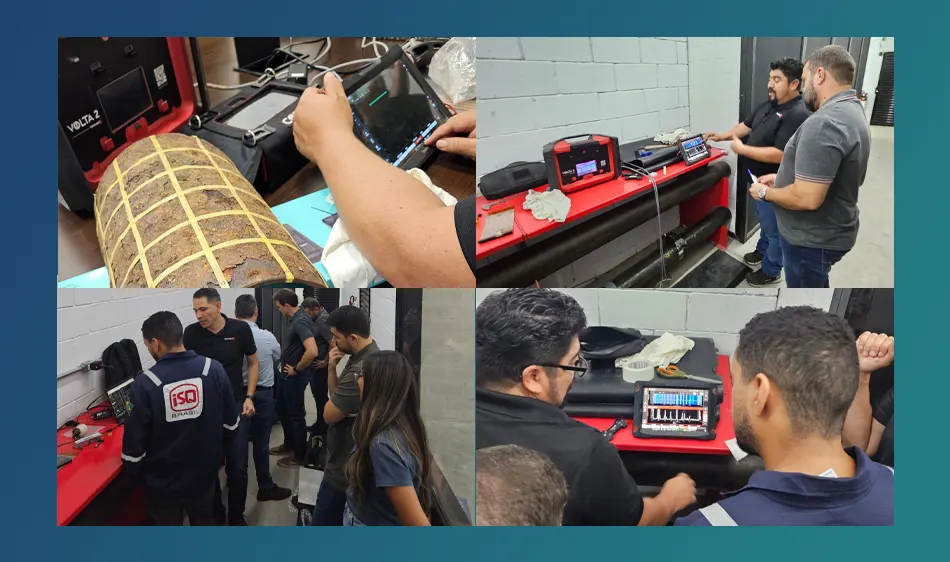 Inspeção Industrial com EMAT: aplicações e modos de onda no sistema Volta 2