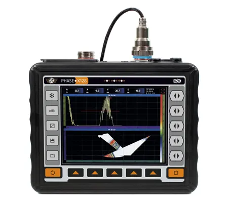 DETECTOR AVANÇADO DE FALHAS POR ULTRASSOM PHASED ARRAY PHASE X128-IMG1